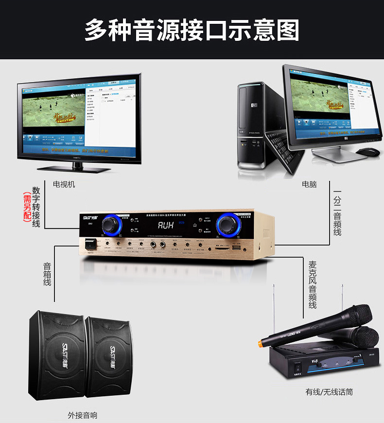 套餐十九(10吋音响) 台式点歌机