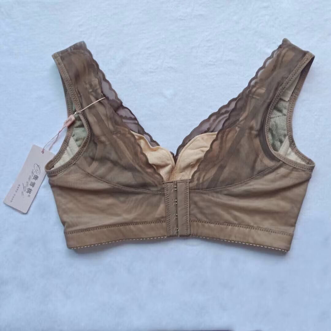 【商场同款】dc1-1101银纤维内衣无海棉无钢圈聚拢超薄收副乳文胸 花