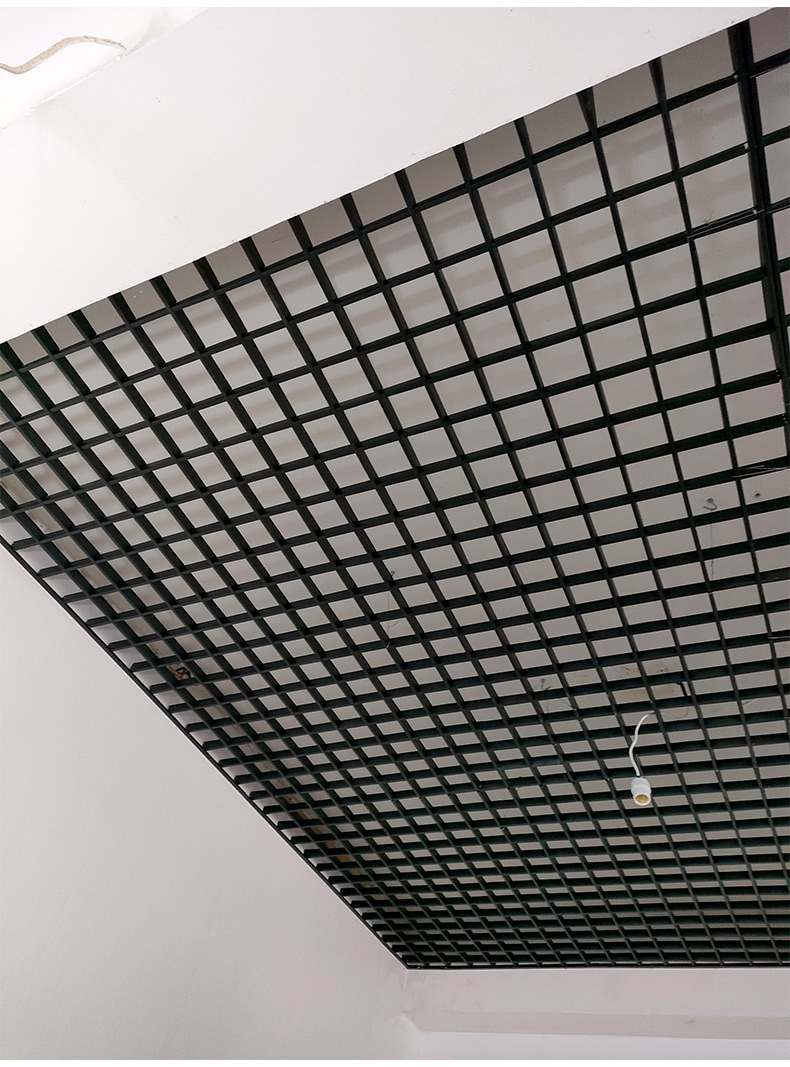 铝铁格栅边角吊顶装饰材料网格棚自装天花板方格子葡萄架塑料格栏sou