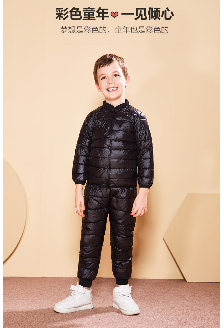 童装儿童男女童羽绒棉服套装内胆套装男童女童宝宝冬季加厚保暖中小童