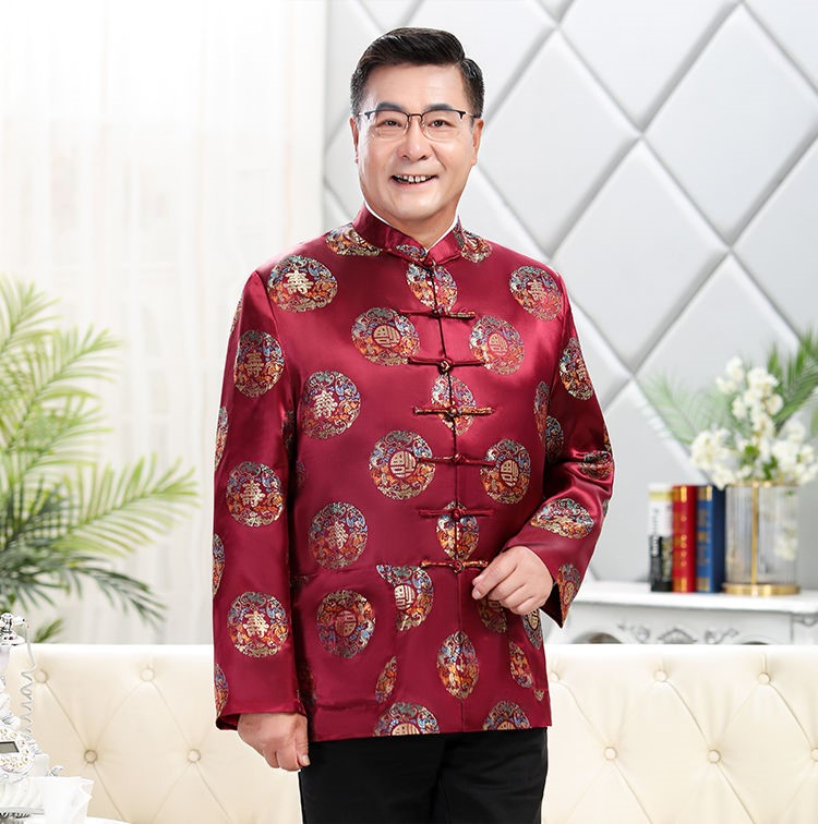 服饰内衣>男装>唐装/汉服>桑蒲>【京选优物】桑蒲老人八十大寿生日