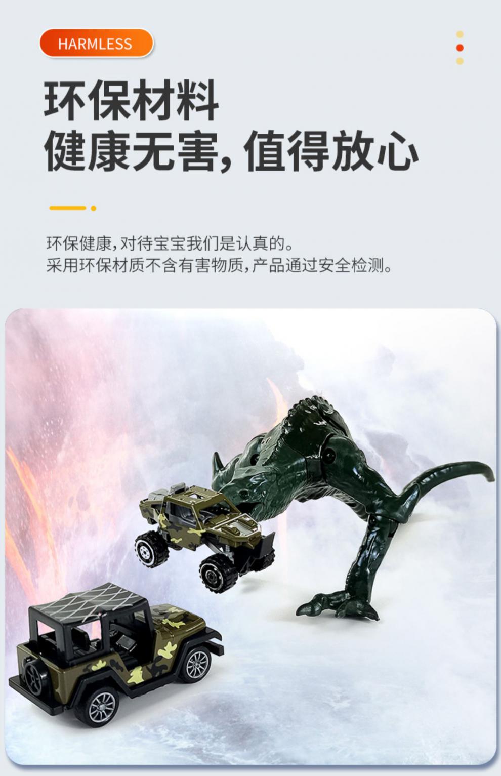 骷髅蜥蜴玩具怪兽动物模型儿童摆件玩偶机械哥斯拉金刚大猩猩 两个