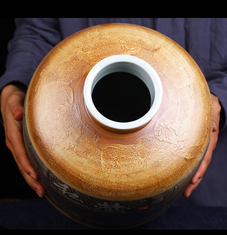 景德镇陶瓷酒坛30斤密封带锁扣坛子复古泡酒瓶子酿酒壶药酒罐子 清明