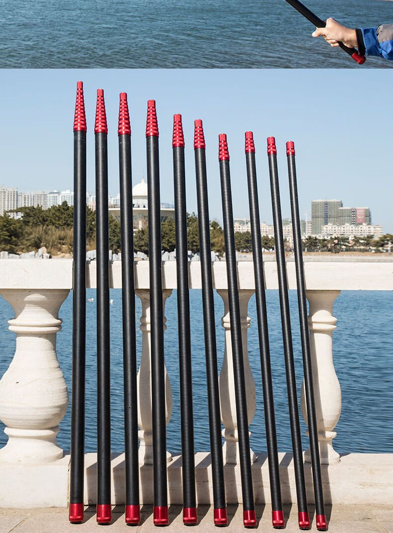 刀乐 加厚15米碳素槟榔刀竿伸缩杆打松塔割草摘果子神器加长6m超硬