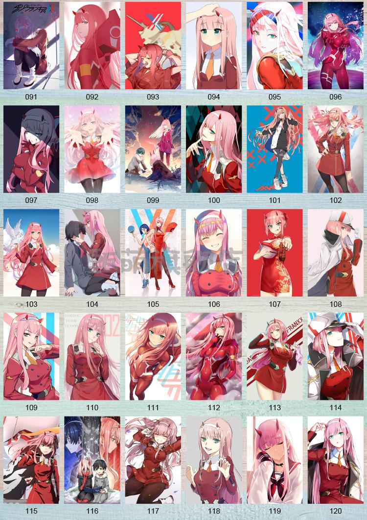 国家队02卡贴darlinginthefranxx动漫周边水晶门禁卡片饭卡贴定制国家