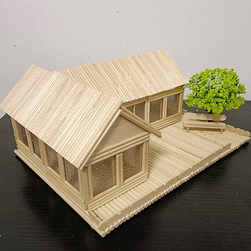 立体构成材料diy圆木棒手工制作模型材料套装中国馆立体构成创意一次