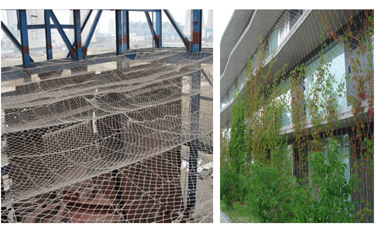 建筑安防坠网绳网尼龙网格网攀爬网防猫网楼梯阳台防护网网子 3厘米