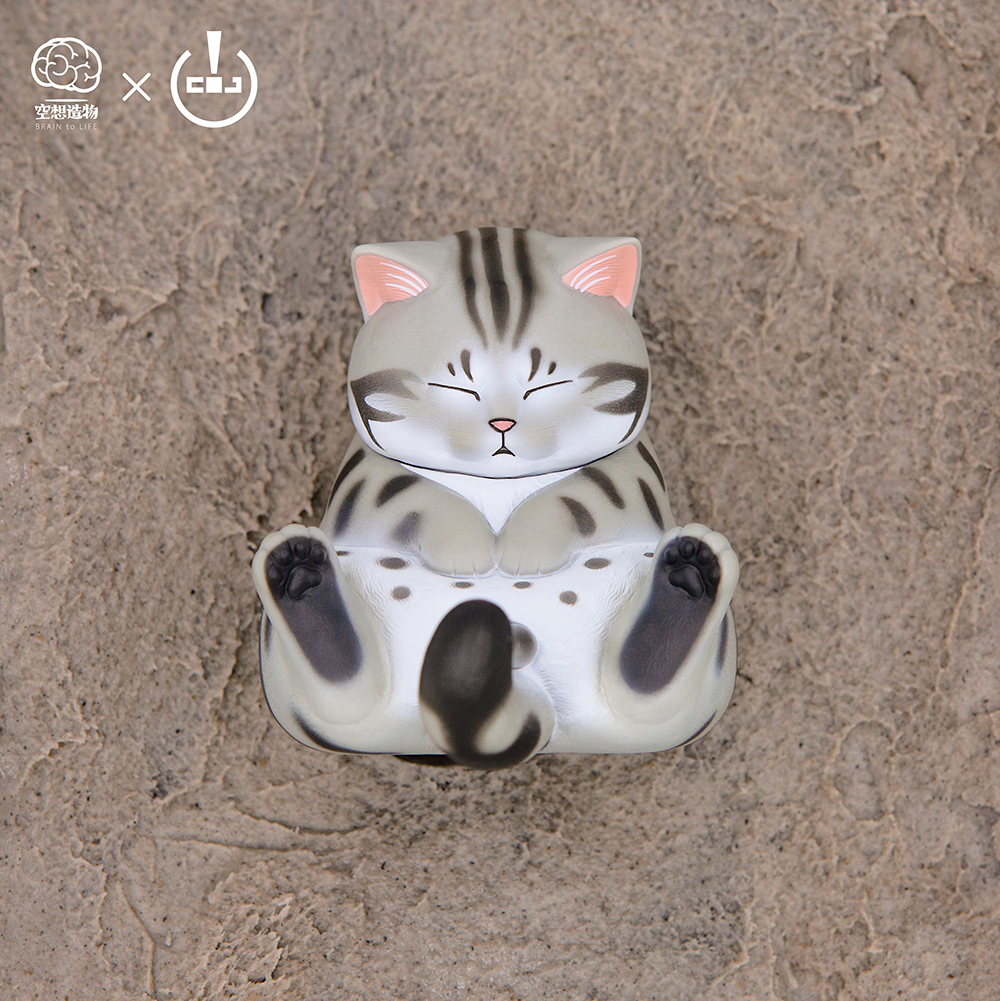 空想造物盯裆猫盲盒 不二马大叔猫铃铛手办可爱公仔车载摆件送男友