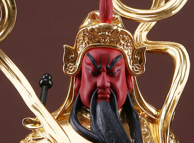吉旺来纯铜佛像贴金关公像供奉伽蓝韦陀菩萨武财神像供奉摆件关公到头