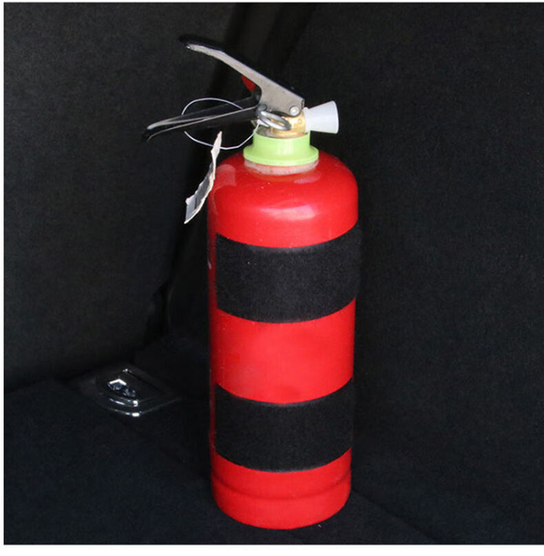定制适用灭火器固定带车用后备箱汽车干粉水基灭火器固定绑带固定贴2