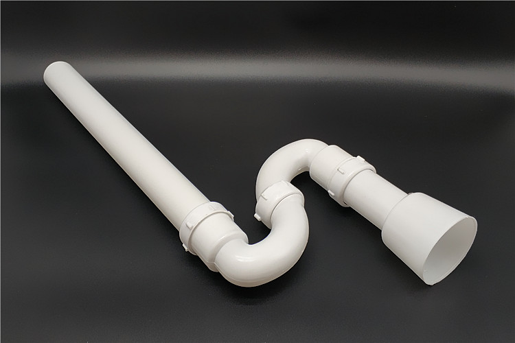 小便器下水配件 地排水墙排挂便下水管pvc下水管小便斗防臭下水管 1号