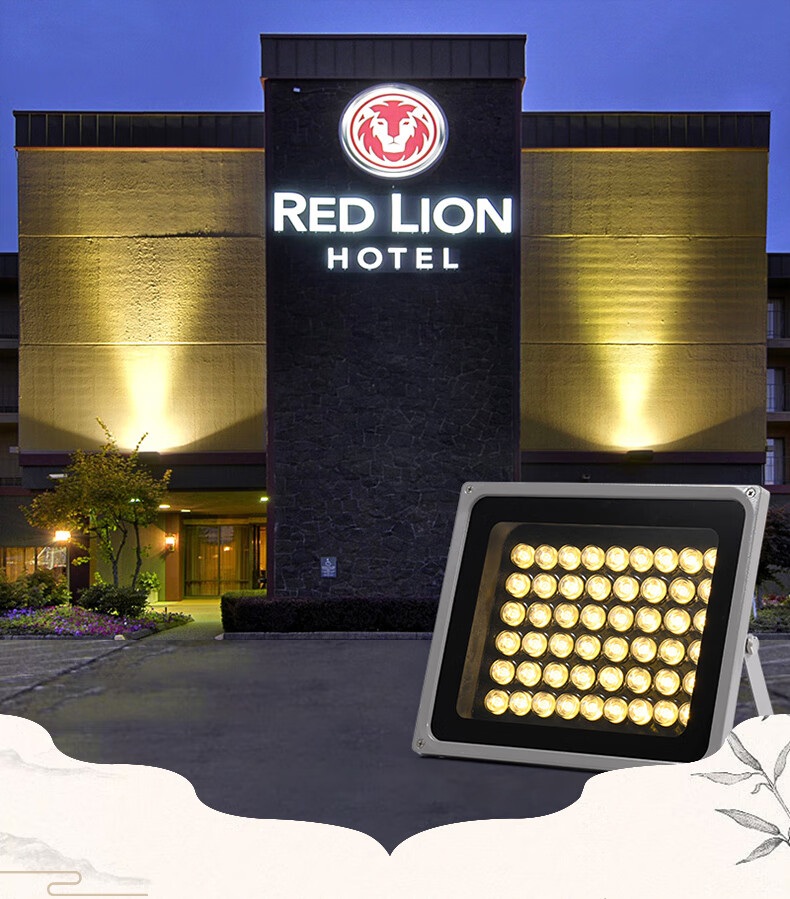 奥兹普顿投射灯led投光灯泛光灯广告招牌灯户外防水室外绿化照树灯正