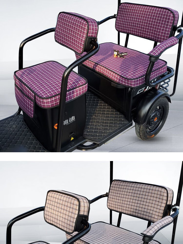 雅迪c2c3c4c5c6c9c11c20小海鸥座套三轮车专用座套加厚棉麻布通用
