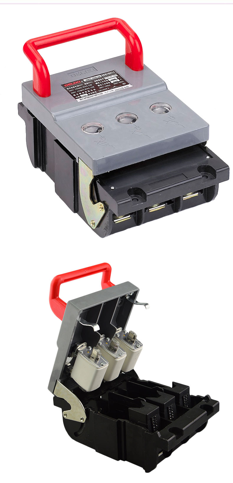 德力西hr6熔断式隔离开关380v 3p 63a 100a 200a 250a 400a 交流380v