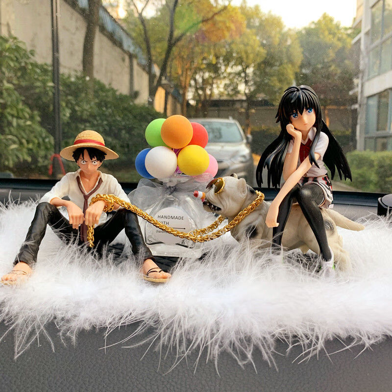 汽车摆件雪乃路飞动漫车载车内饰品香水座摆件中控台装饰用品 雪乃