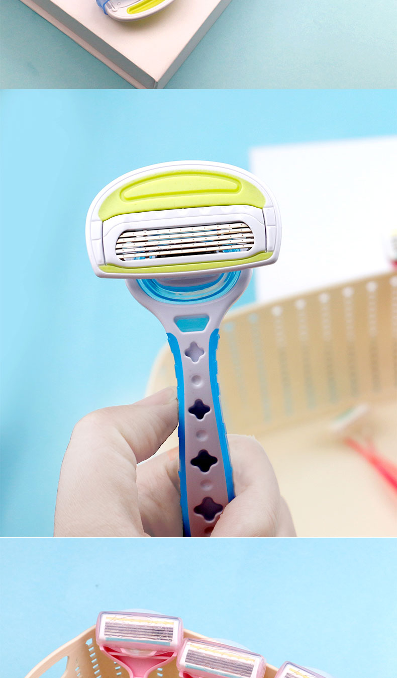 贝印kai比基尼剃刀腋毛刮毛刀女性身体剃刀2只装mtg2baf3b1五枚刃刮毛