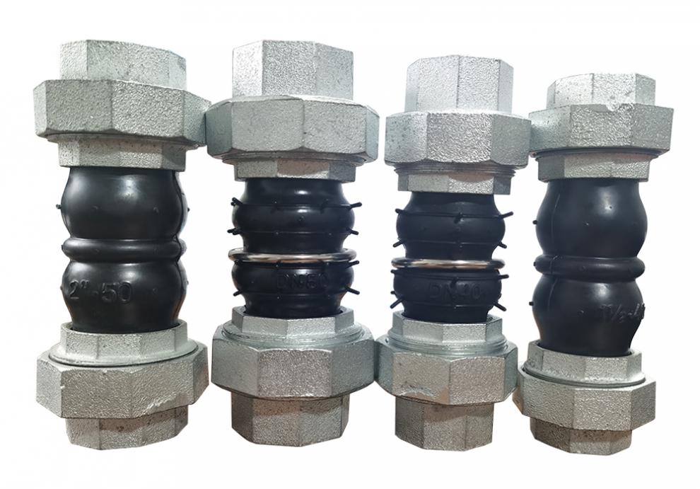 丝扣可曲挠橡胶接头内螺纹软接头丝口避震喉风机盘管胶管内接头 国标