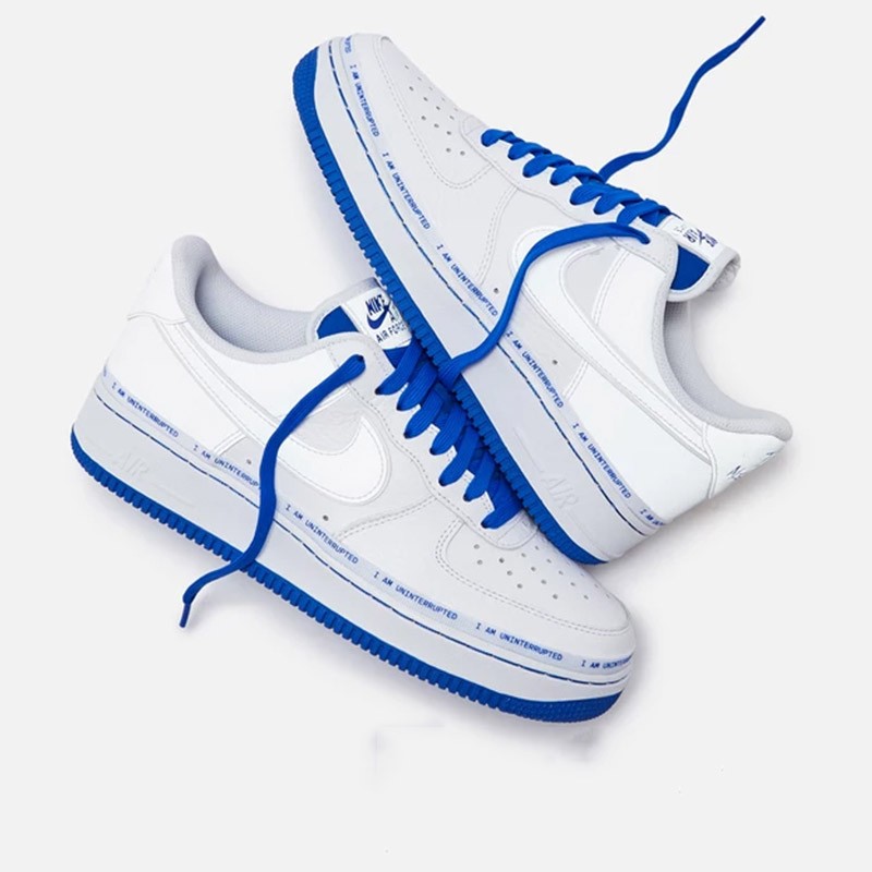 耐克nike af1 x uninterrupted af1 白蓝涂鸦 3m cq0494-100 白蓝涂鸦