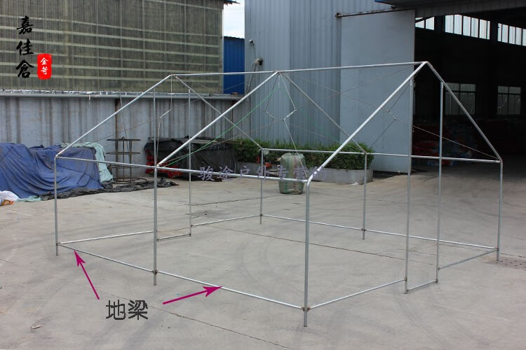 加厚保暖帆布防雨住人棉帐篷 圆管地梁有机硅帆布4