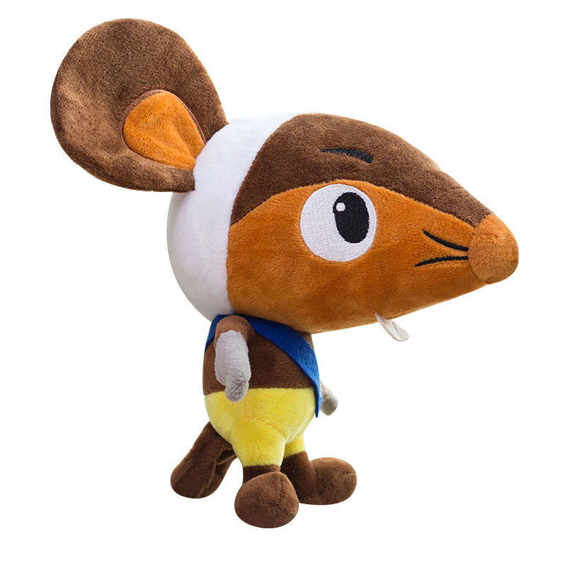 七夕情人节礼物迷你q版黑猫警长一只耳毛绒玩具公仔玩偶男孩儿童生日