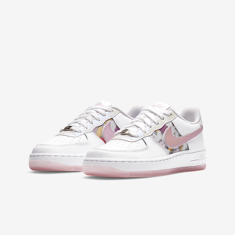 耐克nike女鞋air force 1 low空军一号af1 白粉花卉 低帮休闲板鞋 cn
