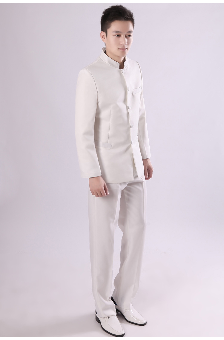 立领中山装男 民国学生装男合唱演出表演服五四青年装 民国风男装