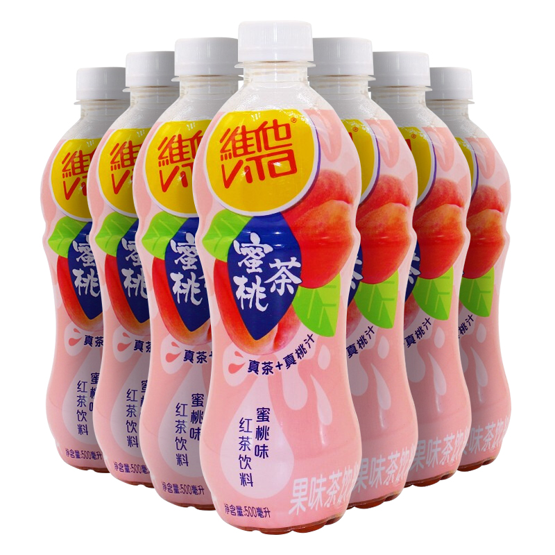 vita维他蜜桃味红茶饮料500ml*15瓶添加蜜桃茶饮料饮品新品装 维他