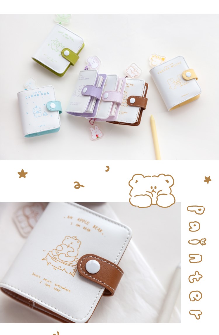 迷你手账本mini活页本少女ins风简约追星3孔手帐本可爱笔记本子百变