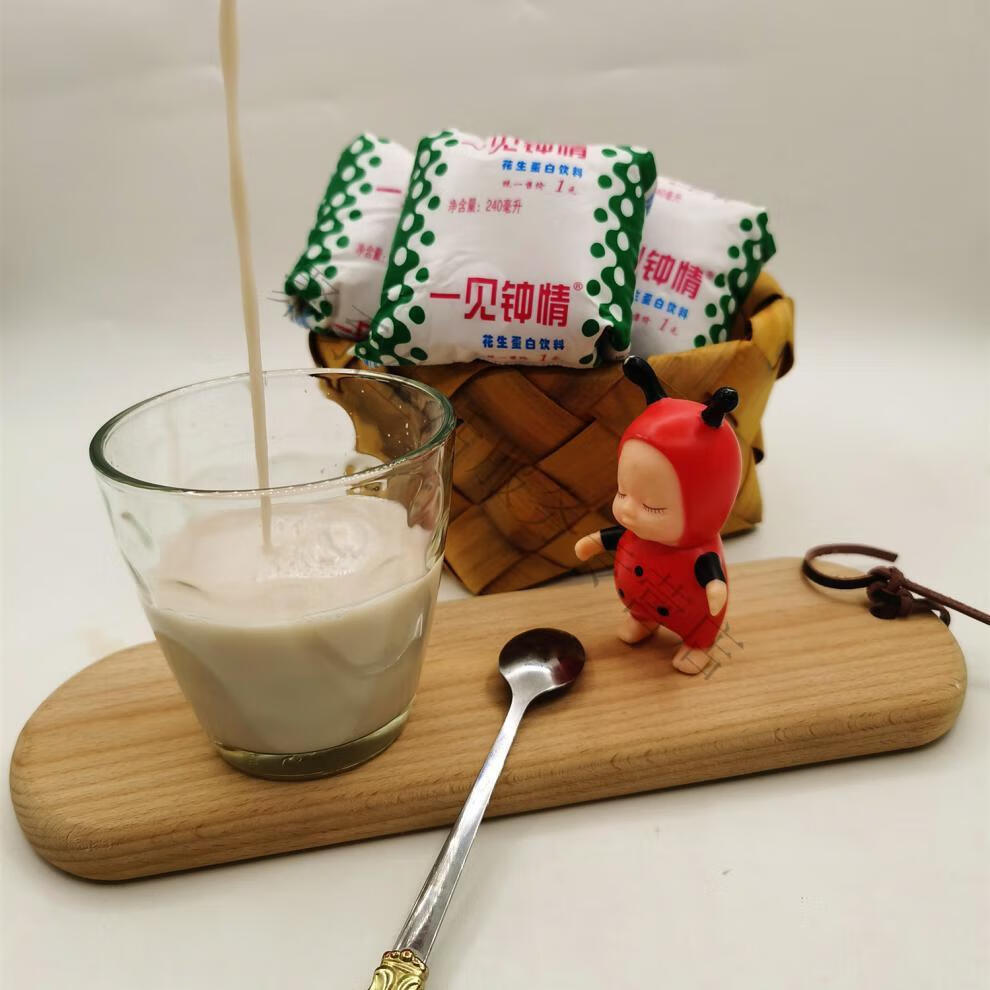河南开封特产一见钟情花生牛奶怀旧袋装儿童学生早餐花生露奶 花生奶
