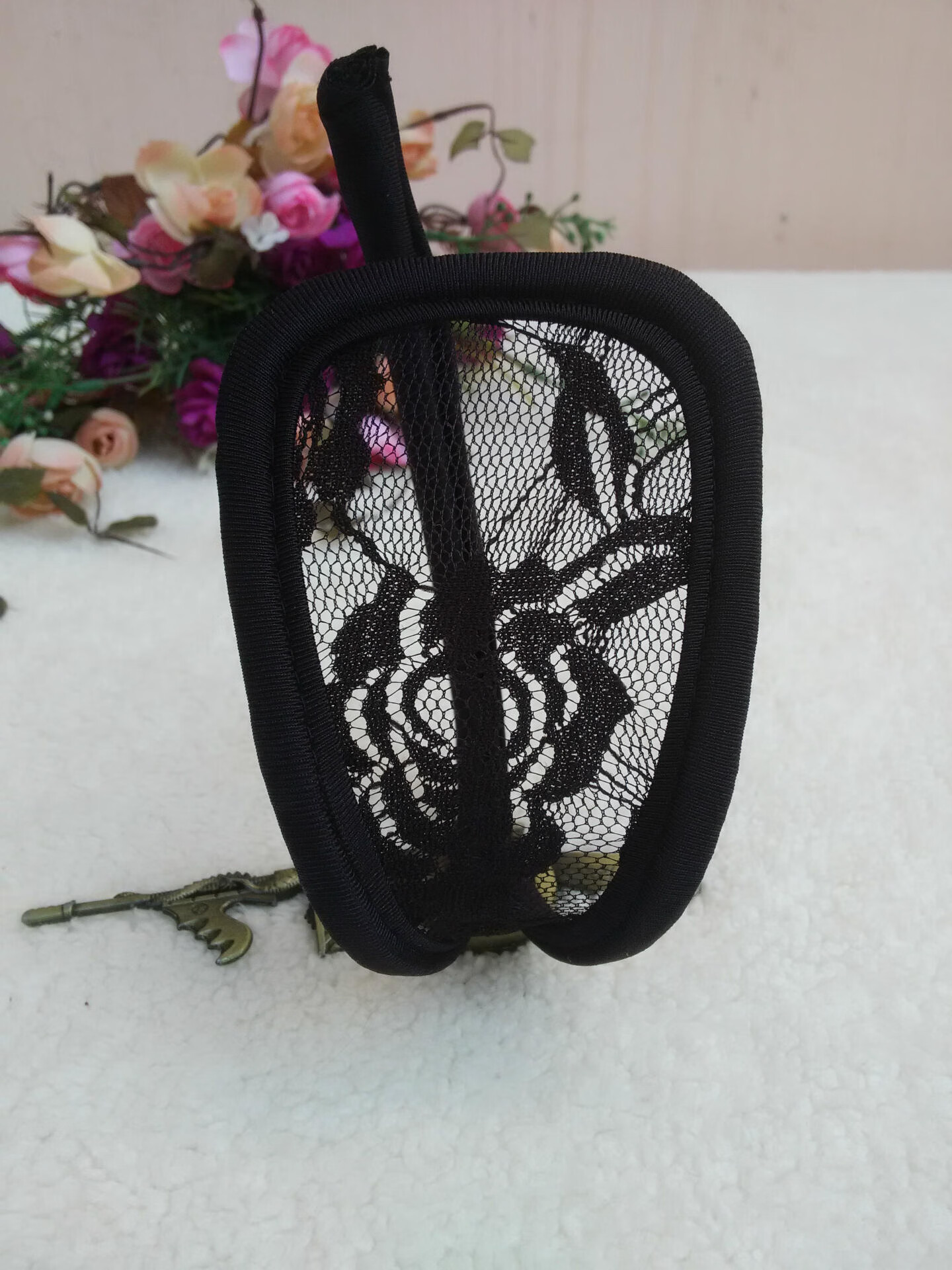 女士性感情趣c字内裤蕾丝花边透明c型裤隐形穿戴裤情侣夫妻t裤女c裤