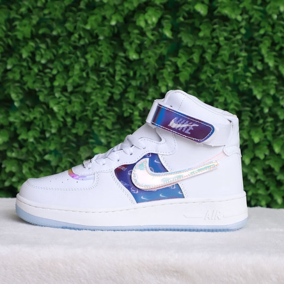 耐·克ni·ke官方aj1空军一号电玩像素鞋镭射高低帮男女板鞋王源同款