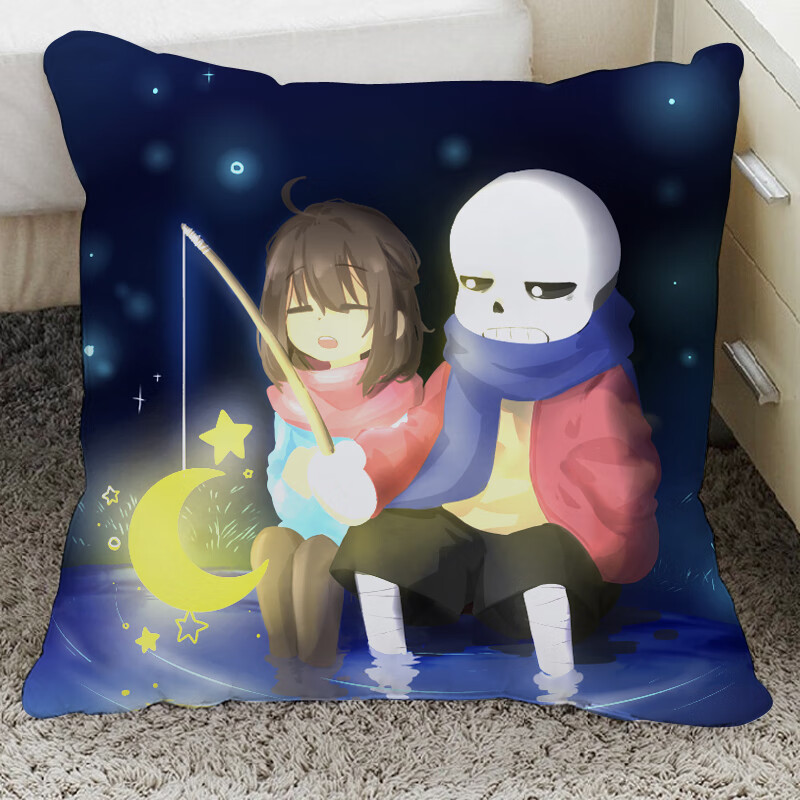 【精选优品】生态同款sans 传说之下抱枕sans骷髅兄弟动漫游戏周边