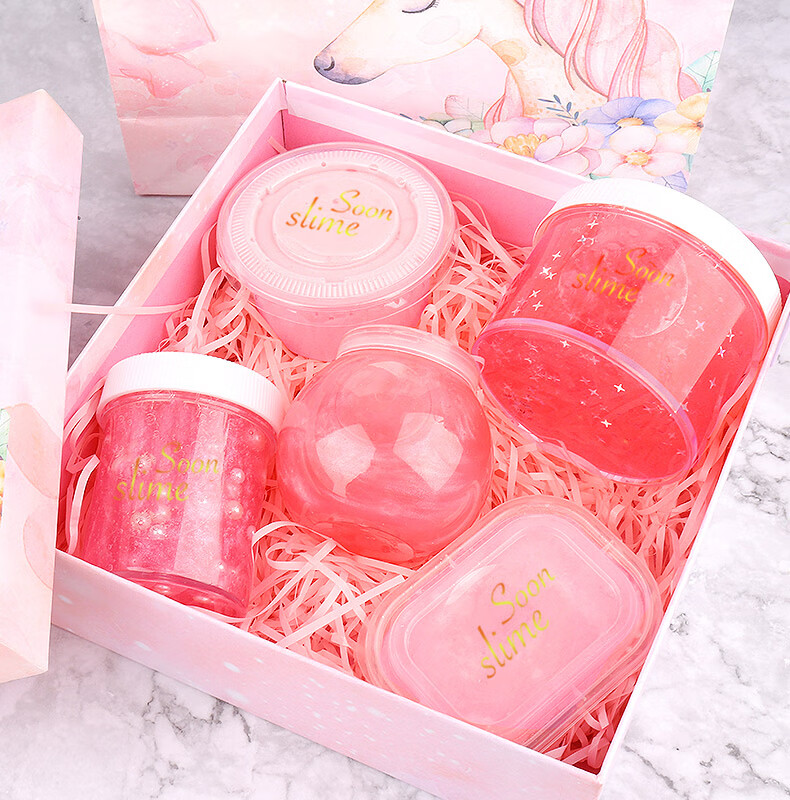 起泡胶套装盒少女心成品超大棉花泥抖音网红气泡胶 星辰礼盒装送网格1