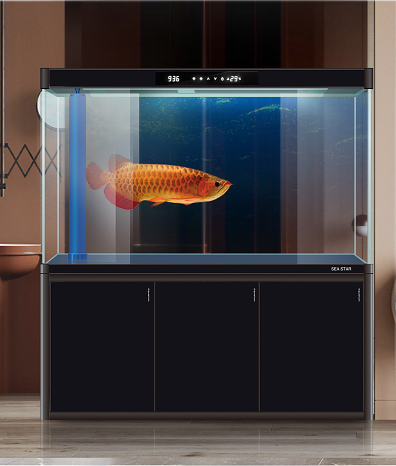 sea star乐事海星中型大型超白鱼缸底部过滤龙鱼缸家用水族箱客厅玻璃