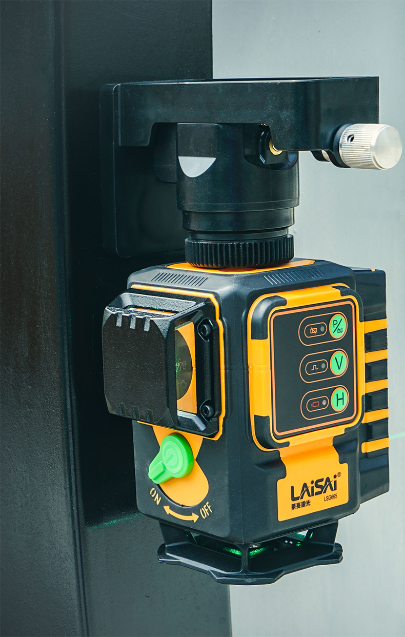 laisai莱赛水平仪12线红外线水平仪绿光墙地一体水平仪地墙仪贴地仪