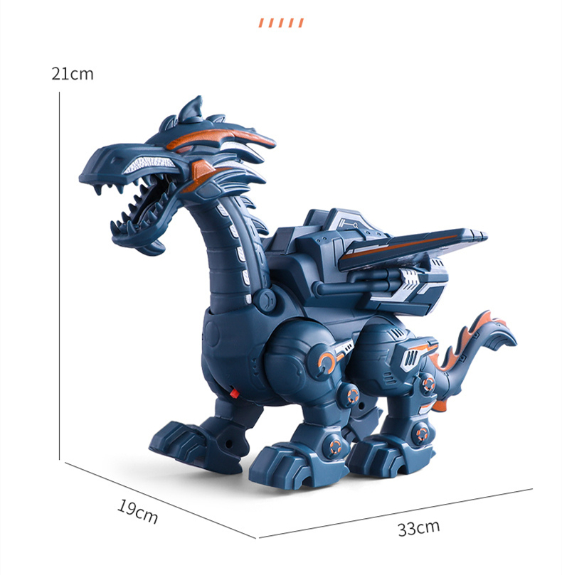 赟娅恐龙玩具超大号电动机械喷雾会发光发声电动行走恐龙机器人动物