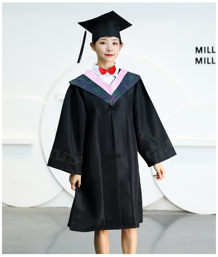 学士服 大学生男女毕业照服装礼服高中毕业服文科博士服学院风帽子