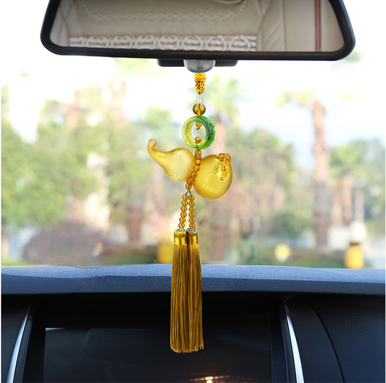 道善缘 汽车挂件高档车内摆件饰品车载吊坠后视镜平安汽车装饰品