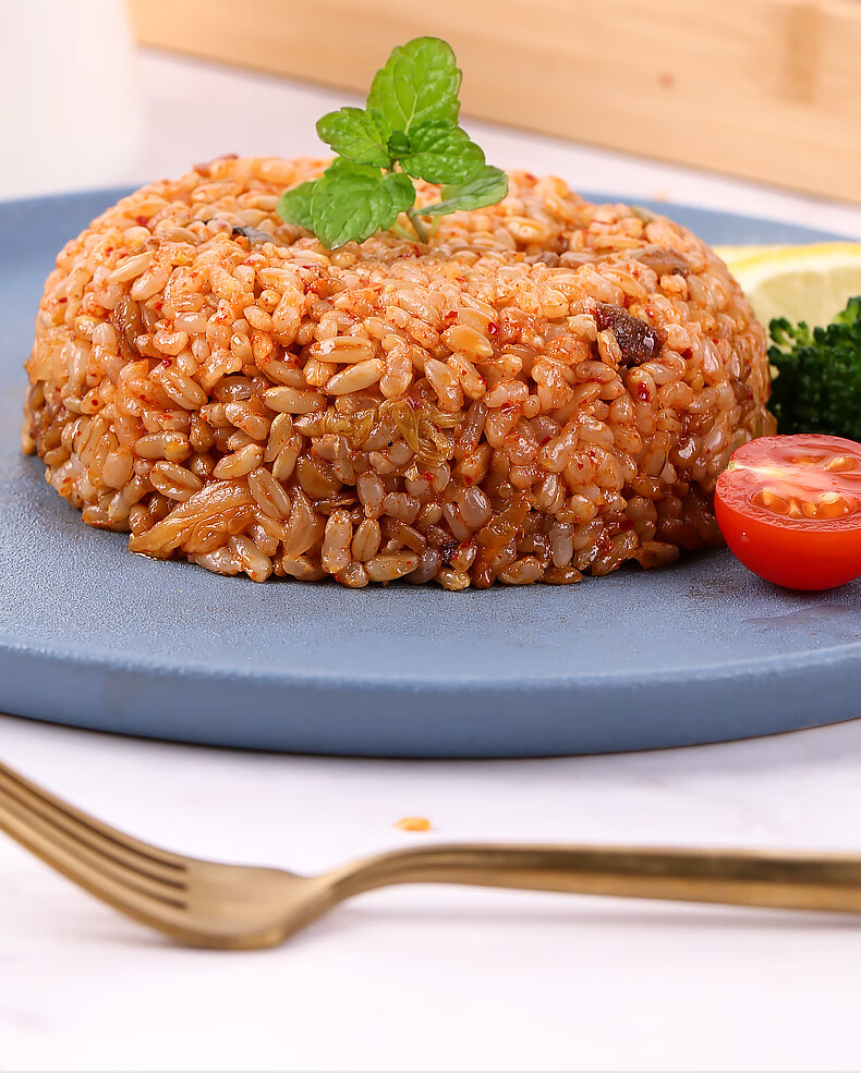 阿可香 橙子快跑即食糙米饭粗粮代餐方便轻食速食鸡肉藜麦杂粮饭 泡菜