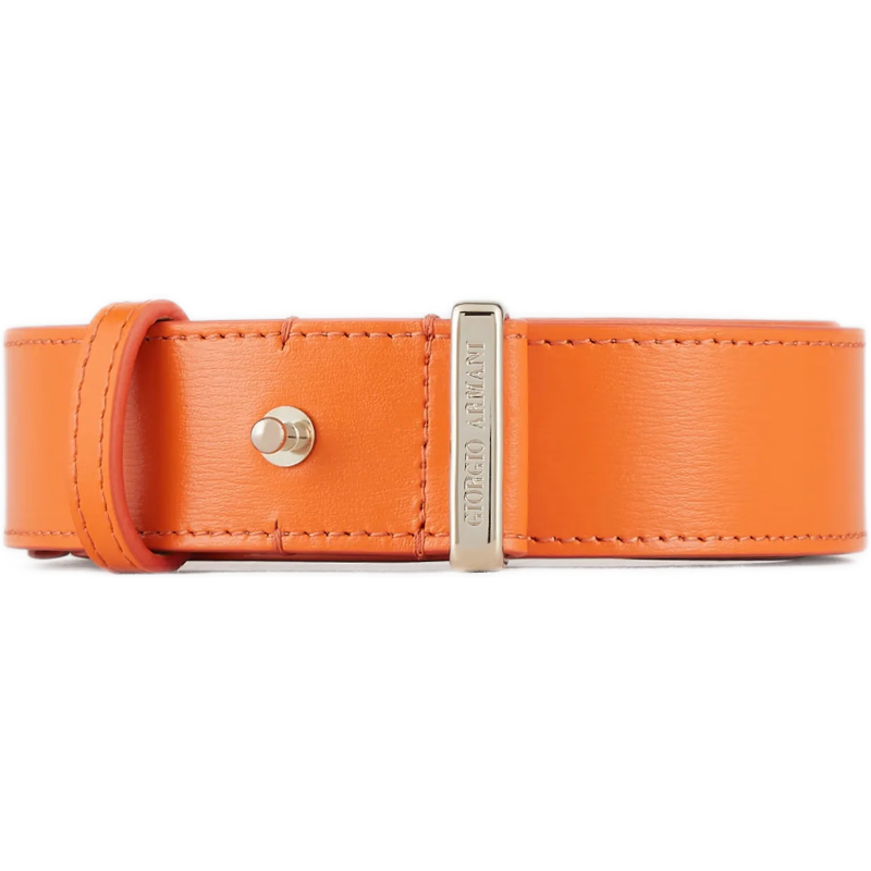 giorgio armani乔治阿玛尼女士腰带皮带针扣牛皮3厘米低调奢华 紫红色