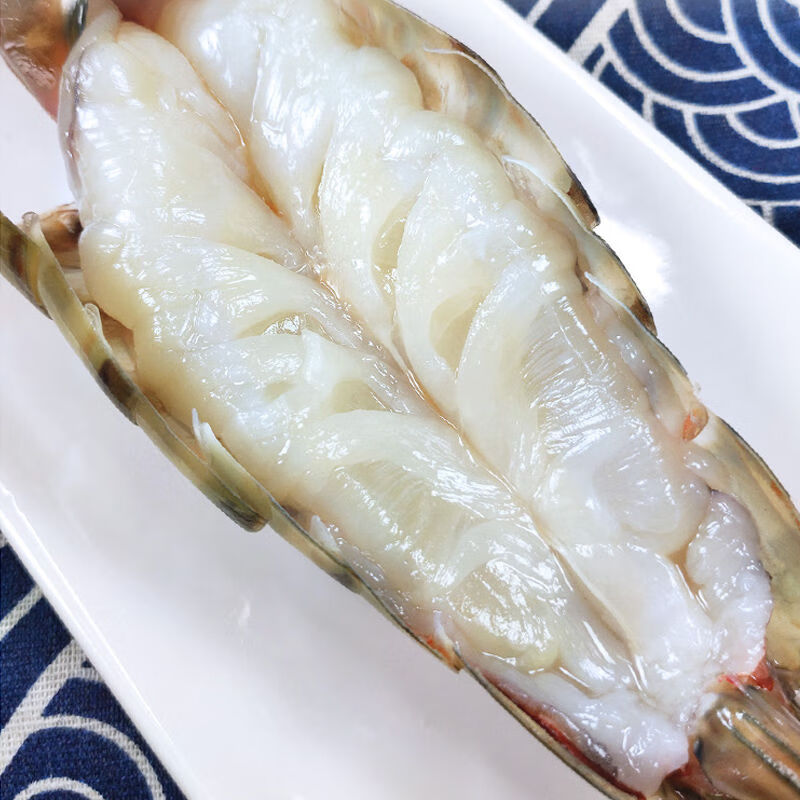 巨型黑虎虾超大新鲜虎虾特大老虎虾斑节虾九节虾青岛海鲜香津驿站 1kg