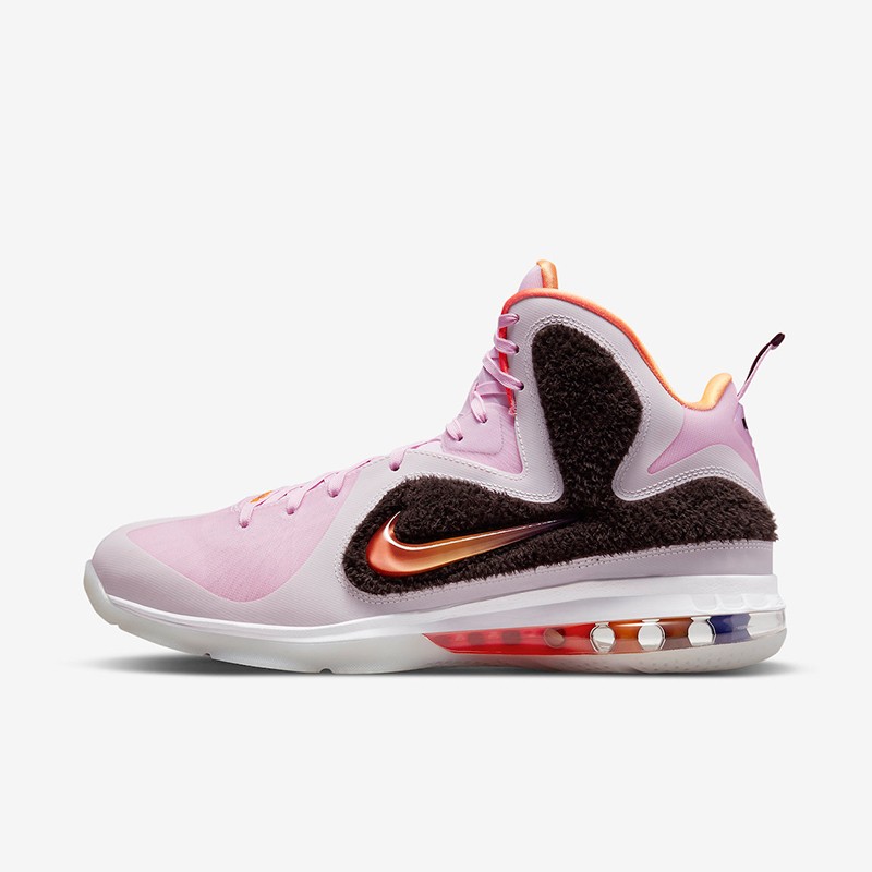 欧玪【官方自营旗舰店】男鞋lebron 9 lbj 詹姆斯9 绒毛熊粉色 高帮篮