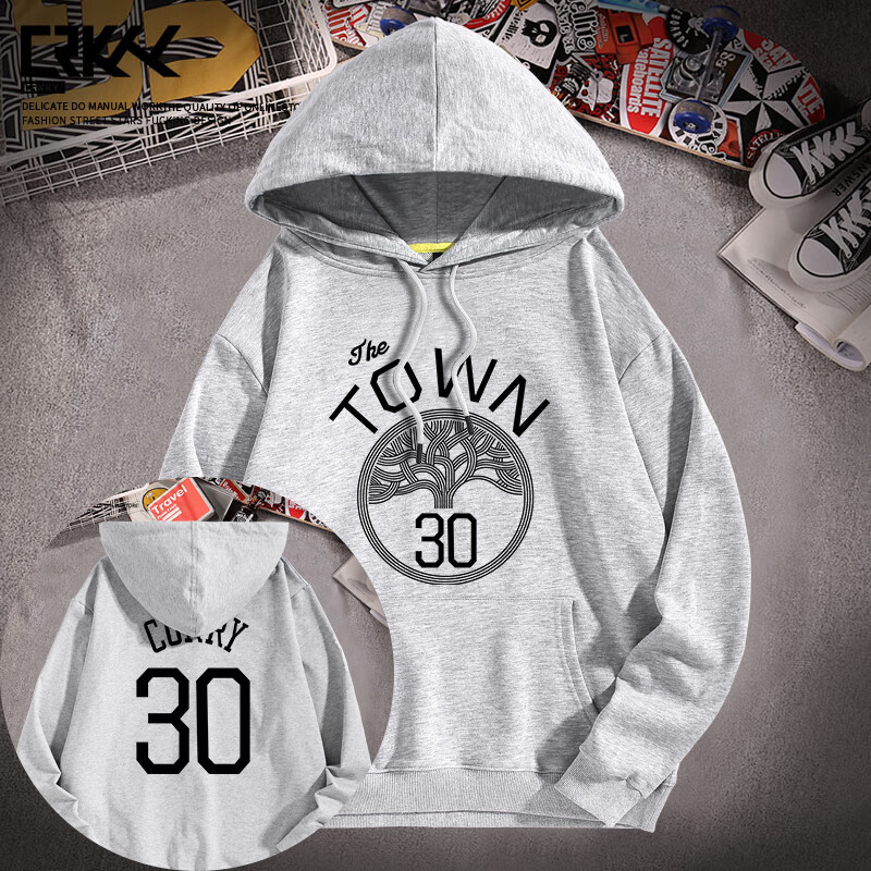 莲狮louts lion运动品牌杜兰特男童卫衣儿童中大童春秋纯棉篮球连帽