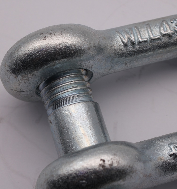 定制美式210卸扣高强度d形u型卡环卡扣锁扣起重吊装