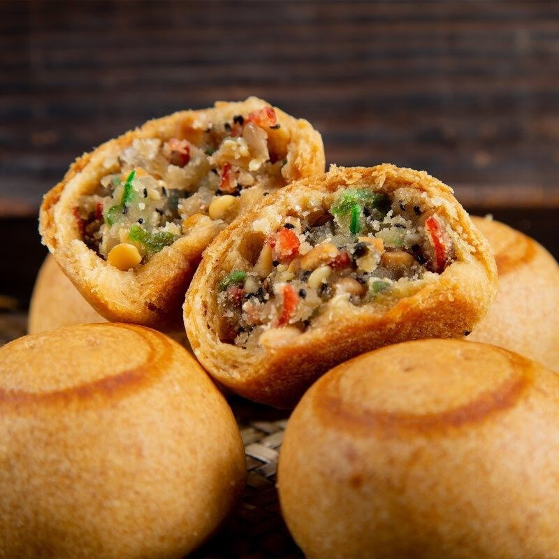 晨臻 老北京特产京德盛斋清真传统老式手工自来红月饼食品餻点零食