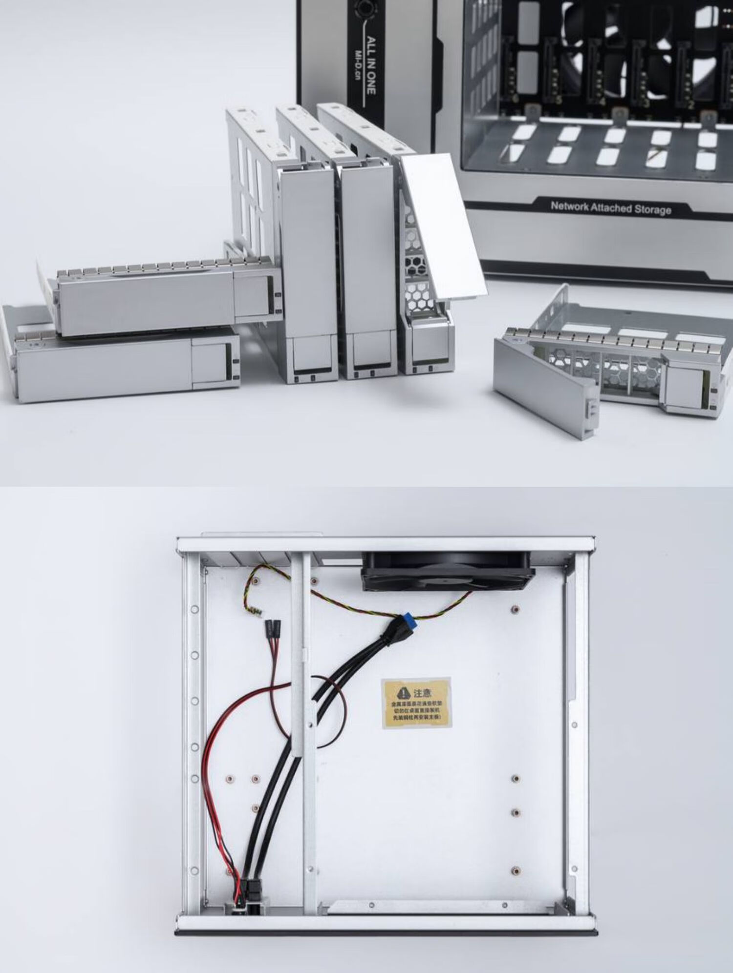 微娜【全新升级】tank机箱tank 米多贝克 6盘位 家用 nas matx 黑群晖