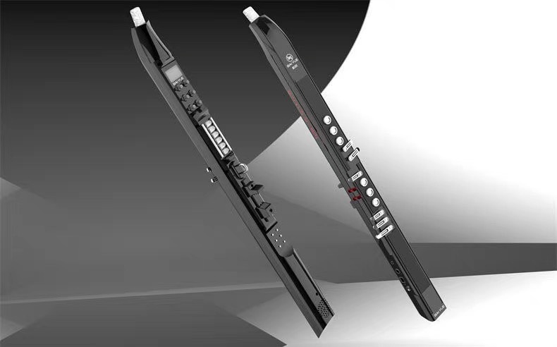 baiyueby8000电吹管乐器原装初学者萨克斯电子吹管笛子定制款黑色豪华