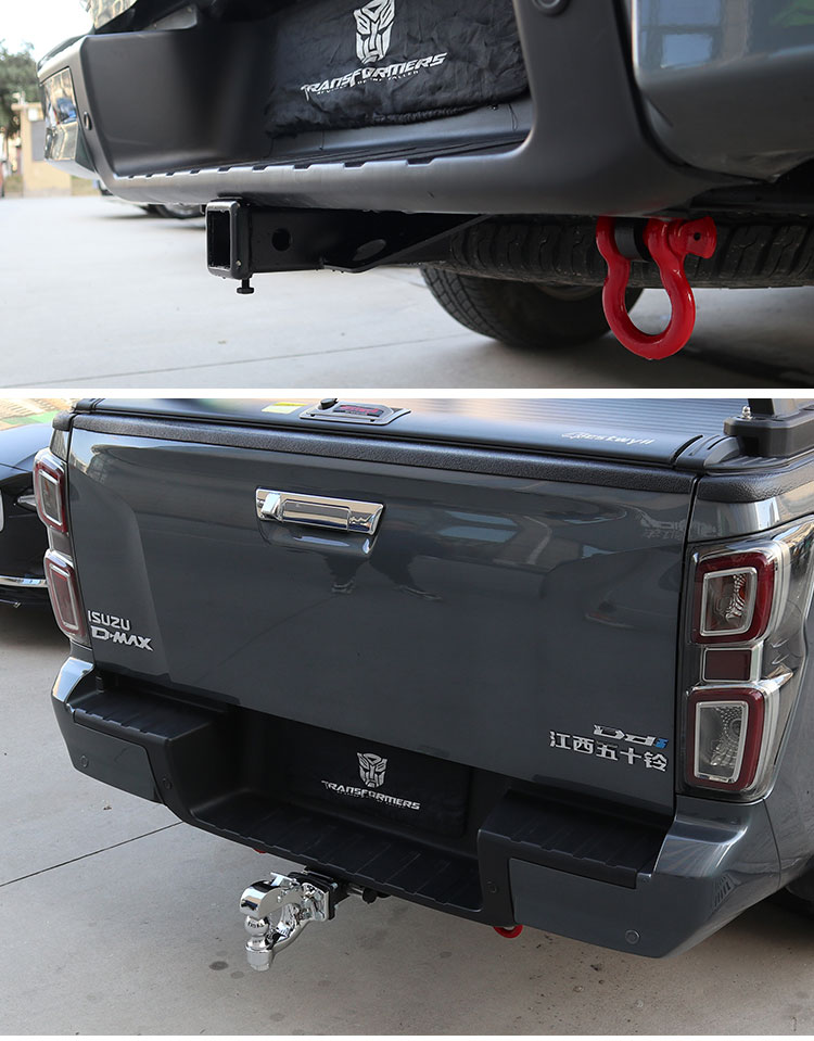 五十铃dmax铃拓瑞迈改装件拖车钩杆江西皮卡牵引钩后保险杠21款22 21