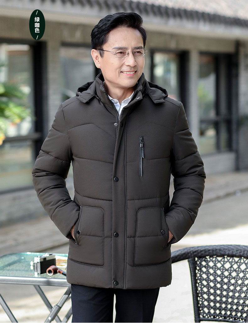 男装 羽绒服 古莱登(godlike) 冬季新品男冬装中年40-50岁爸爸装加绒