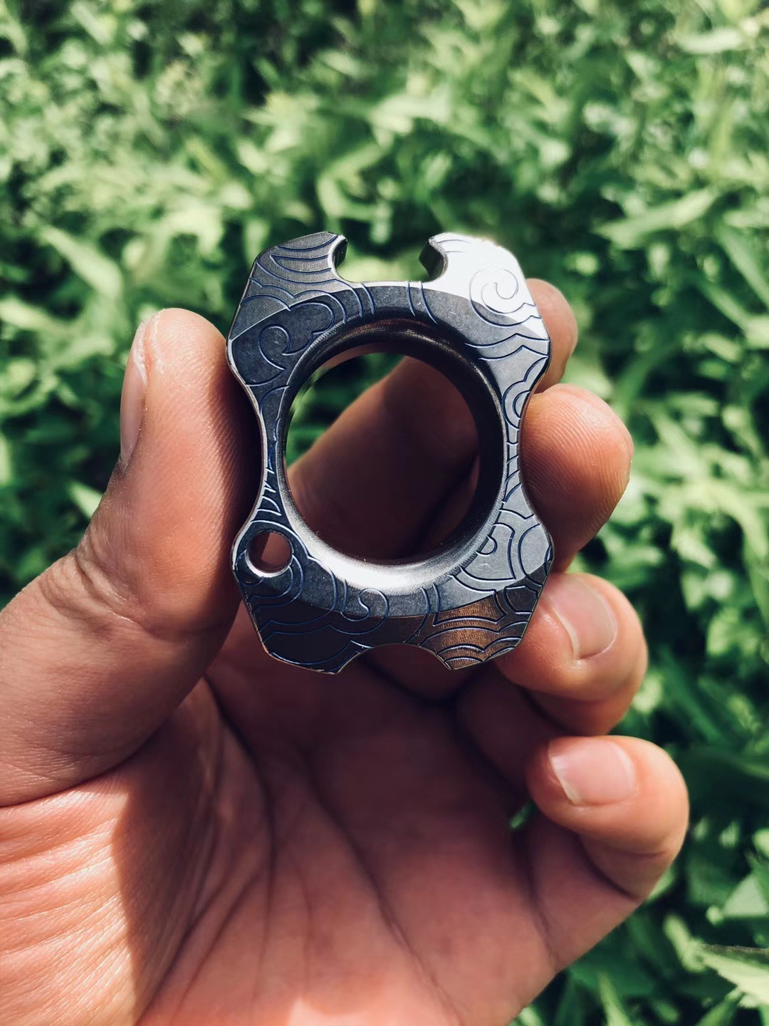 单指指虎钛合金 凯撒作 顶配限量cfc专拍 开瓶器//单指指虎 锆合金钛